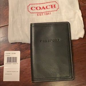 Coach Leather Passport Case